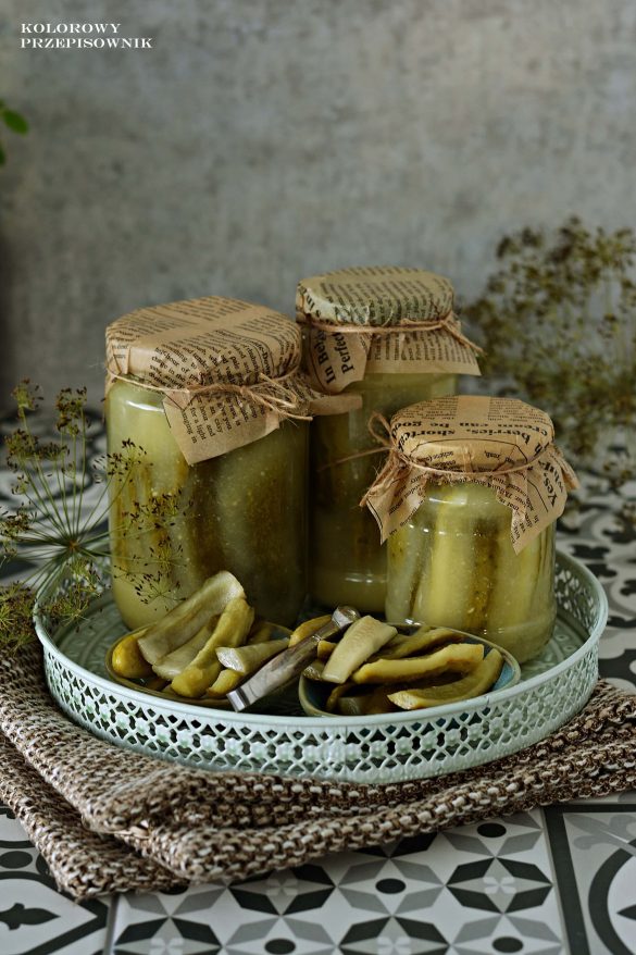 Ogorki z musztarda, przetwory z ogorkow, ogorki w sloiki, ogorki musztardowe - Kolorowy Przepisownik, sprawdzone przepisy