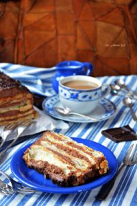 Francuski torcik z kremem wafelkowym