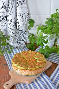 Torcik serowo-warzywny