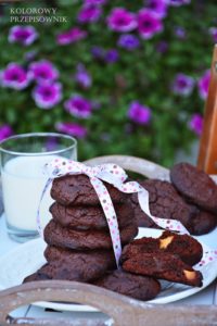 Ciastka brownie z białą czekoladą