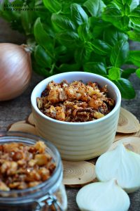 Cebulka prażona, fast food