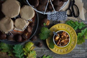 Sałatka pomidorowa z grzybów leśnych, przetowry z grzybów