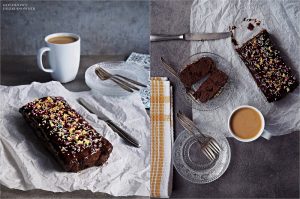 Brownie z fasoli z żurawiną i polewą na miodzie