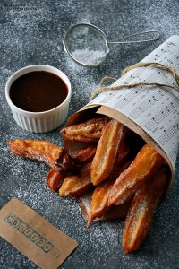 Churros - pączki hiszpańskie, tłusty czwartek, karnawał, kolorowy przepisownik blog kulinarny