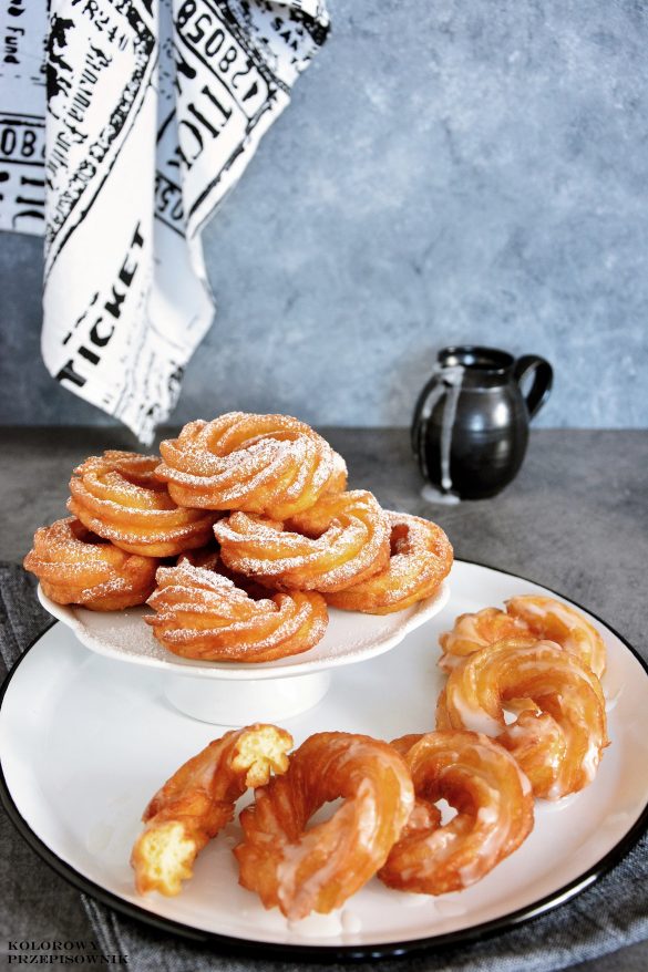 Pączki wiedeńskie, tzw. gniazdka, pączki, tłusty czwartek, karnawał, ciasto parzone