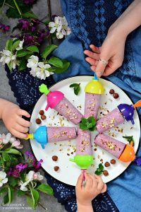 Lody owocowo-kokosowe (wegańskie), lody owocowe, lody wegańskie, lody kokosowe, deser lodowy, przepis na lody, lody dla dzieci - Kolorowy Przepisownik