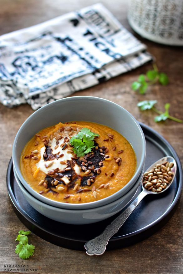 Zupa krem z młodej marchewki, zupa marchewkowa, krem marchewkowy, zupa z młodej marchewki - Kolorowy Przepisownik blog kulinarny, sprawdzone przepisy