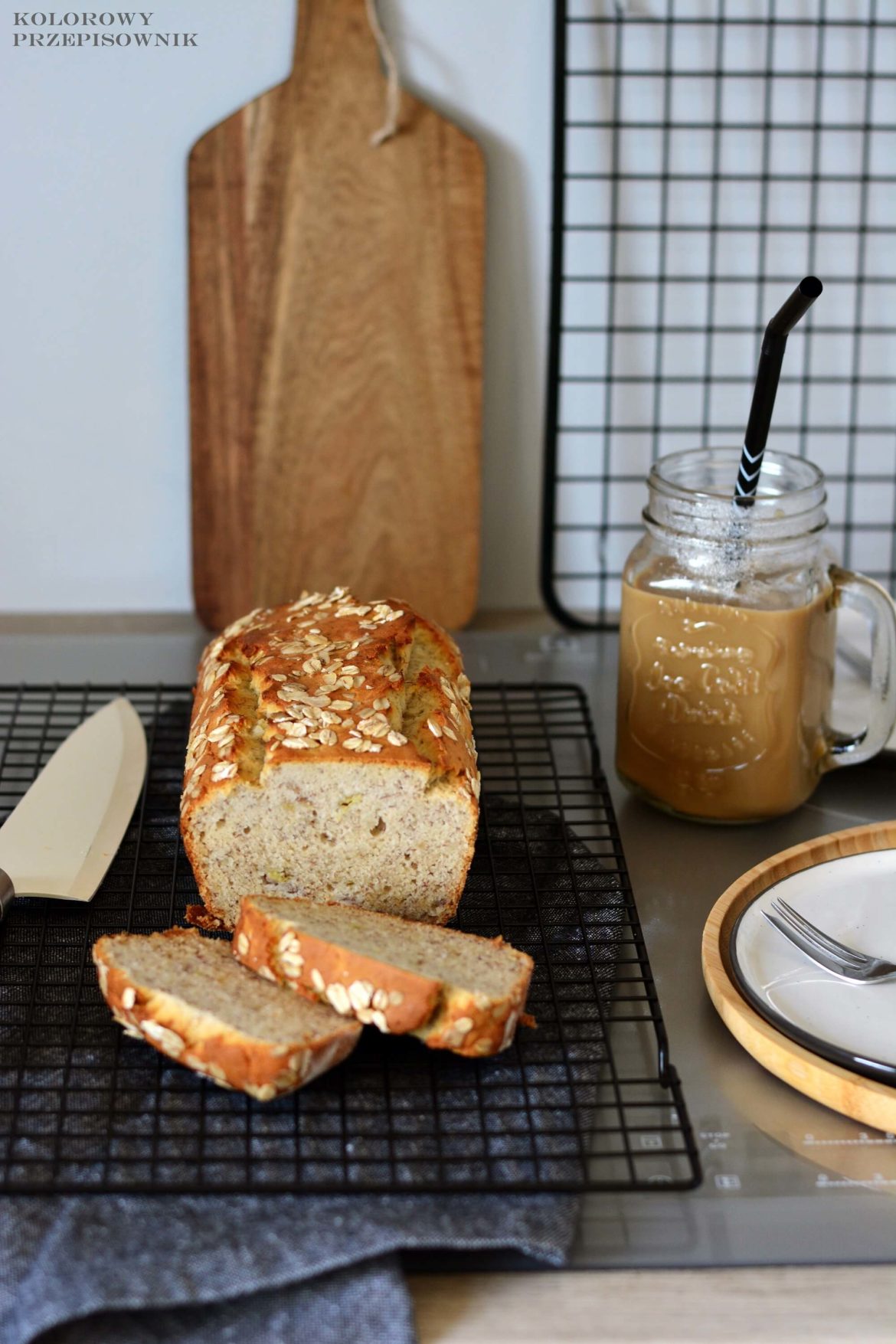 Chlebek bananowy na mace ryzowej, chlebek bananowy bezglutenowy, chlebek bananowy bez glutenu, chlebek bananowy, babka bananaowa, ciasto bananowe, ciasto bananowe bez glutenu - Kolorowy Przepisownik blog kulinarny, sprawdzone przepisy