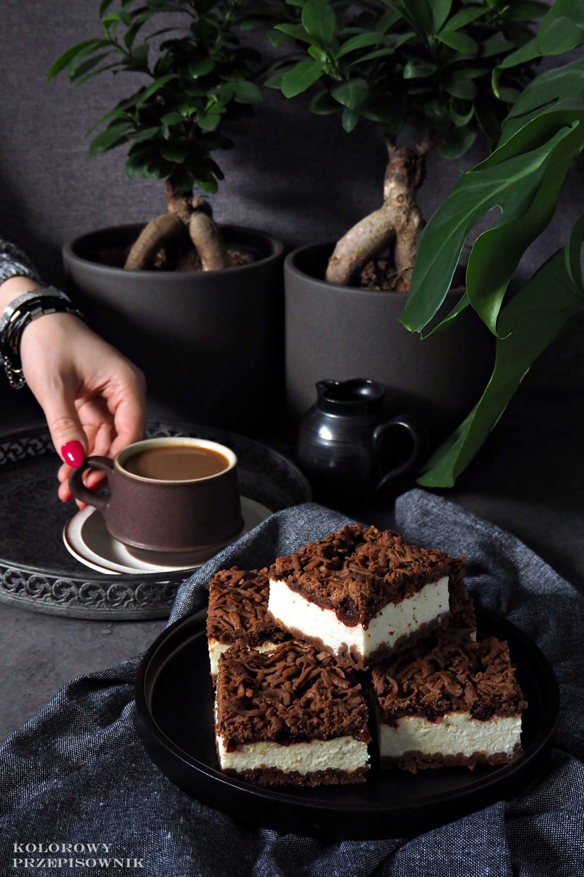 Sernik z kruszonka i wisniami, sernik z kruszonka, sernik krolewski, sernik pieczony, boze narodzenie - Kolorowy Przepisownik