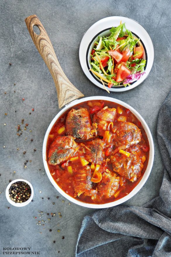 Faszerowane podudzia z kurczaka w sosie orientalnym