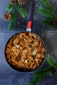 Wigilijna kapusta z grzybami, kapusta na wigilie, kapusta na boze narodzenie, test patelni woll - Kolorowy przepisownik, sprawdzone przepisy