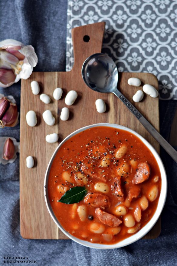 Fasolka po bretonsku, zupa fasolowa, zupa grochowa, zupa z kielbasa - Kolorowy Przepisownik, sprawdzone przepisy