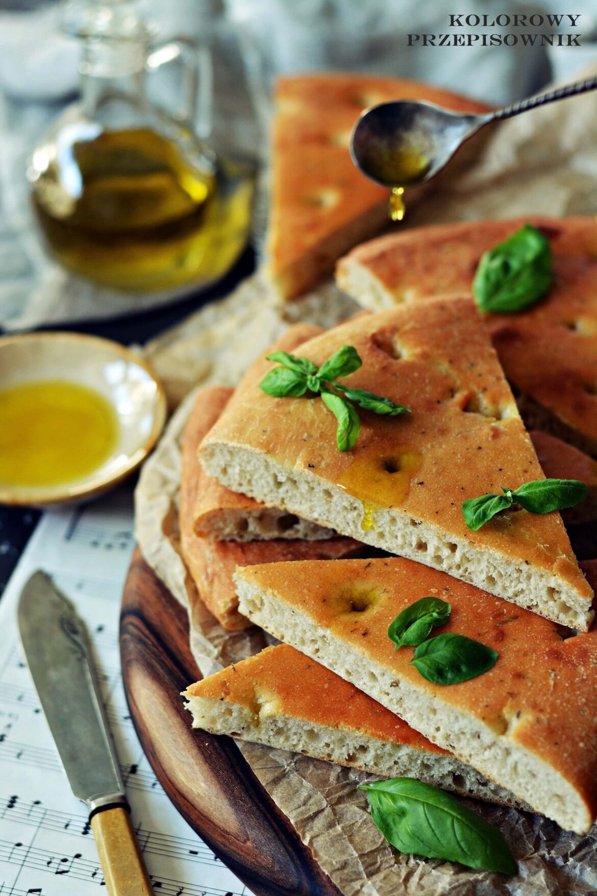 Focaccia z grilla, chrupiaca focaccia z grilla - Kolorowy Przepisownik