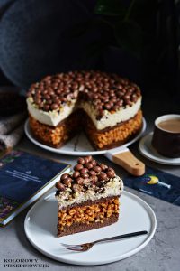 Ciasto kawowy lion, ciasto z pszenicą ekspandowaną, ciasto a'la tort, efektowne ciasto - Kolorowy Przepisownik, sprawdzone przepisy