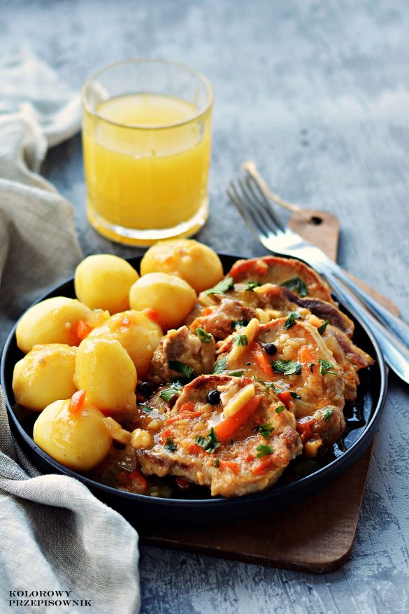 Poledwica wolowa w sosie wlasnym z wloszczyzna - Kolorowy Przepisownik, sprawdzone przepisy