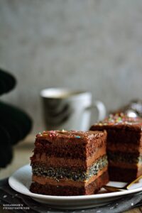 Ciasto czekoladowo-makowe, ciasto na święta, ciasto czekoladowe - Kolorowy Przepisownik, sprawdzone przepisy