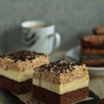 Ciasto kawowo-budyniowe, ciasto kawowe, ciasto z budyniem, kawowy budyniowiec - Kolorowy Przepisownik, sprawdzone przepisy