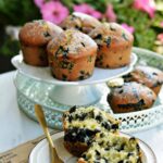 Muffinki jagodowo-cytrynowe, muffinki z jagodami, muffinki cytrynowe, babeczki z jagodami - Kolorowy Przepisownik blog kulinarny
